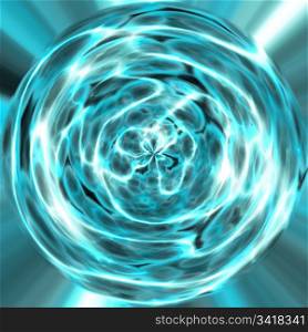 electric orb. image of an arcing electric orb or sphere