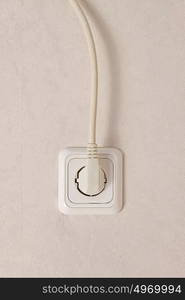 Electric outlet with plug in