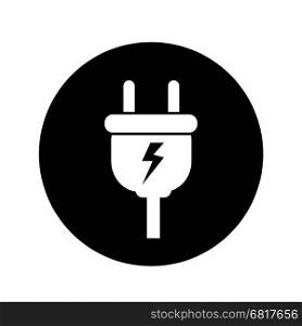 Electric plug icon illustration design