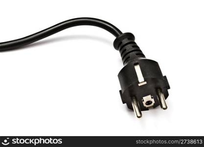 Electric plug isolated on the white background
