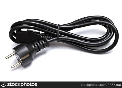 Electric plug isolated on the white background