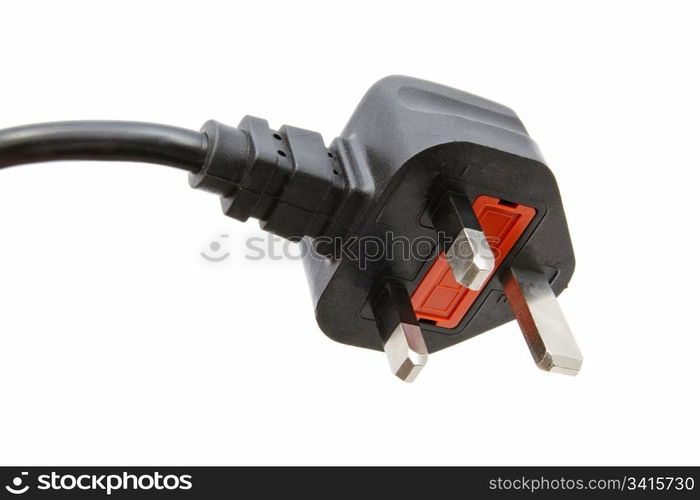 Electric plug isolated on the white background