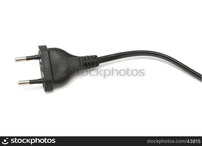 Electric plug isolated on white background