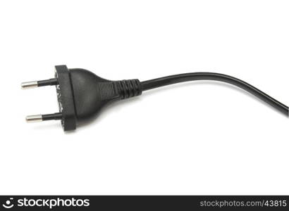 Electric plug isolated on white background