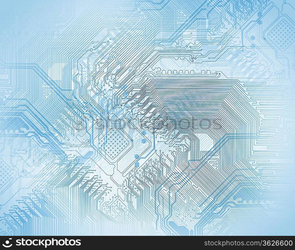 Electric scheme for design use. Colour illustration