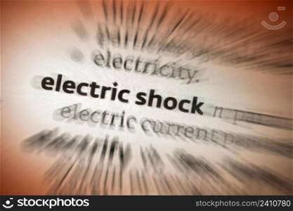 Electric shock occurs upon contact with any source of electricity that causes a sufficient current through the skin, muscles, or hair. Typically, the expression is used to describe an injurious exposure to electricity. Larger current passing through the body may make it impossible for a shock victim to let go of an energized object. Still larger currents can cause fibrillation of the heart and damage to tissues. Death caused by an electric shock is called electrocution.