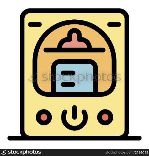 Electric sterilizer icon. Outline electric sterilizer vector icon color flat isolated. Electric sterilizer icon color outline vector