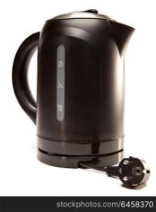 electric tea kettle on a white background