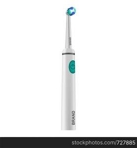 Electric toothbrush icon. Realistic illustration of electric toothbrush vector icon for web. Electric toothbrush icon, realistic style