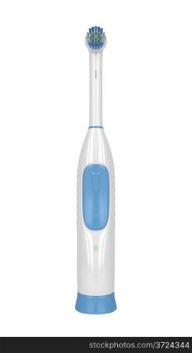 Electric toothbrush isolated on white