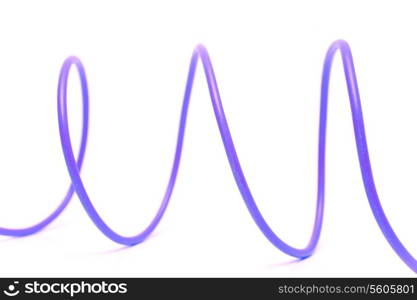 Electric wire on a white background