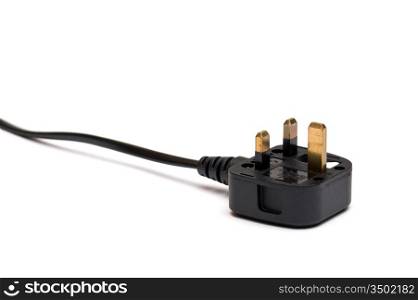 electrical plug isolated on a white background