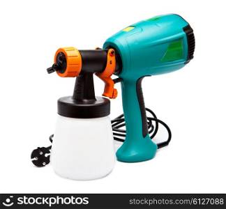 electrical spray gun for coloration, for color pulverization