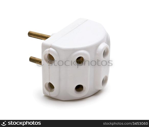 electrical tee isolated on a white background