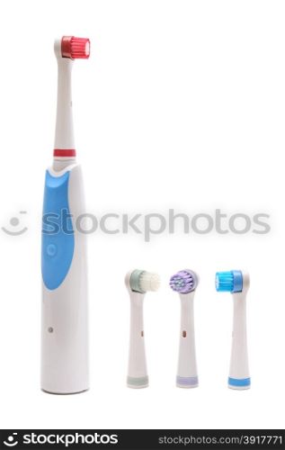 electrical toothbrush isolated on white background