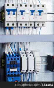 electrical wiring in the control cabinet
