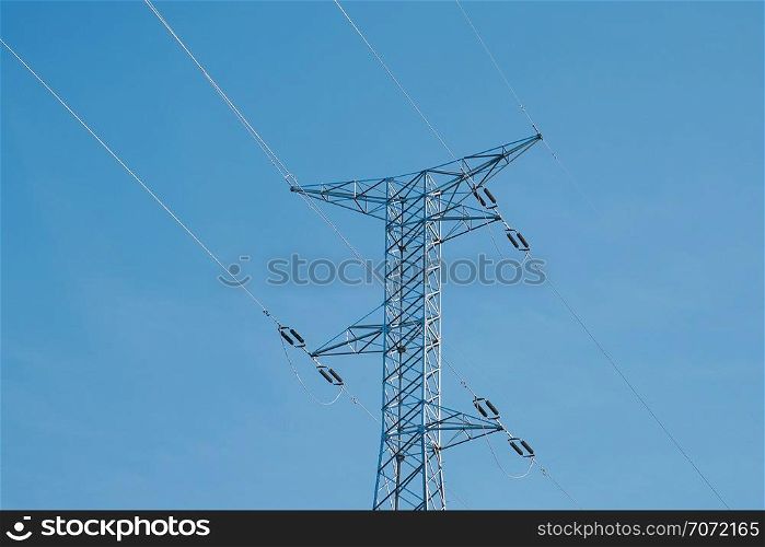 electricity tower and sky
