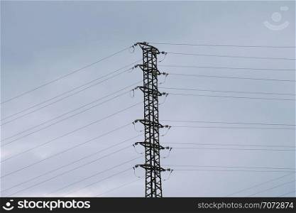 electricity tower and sky