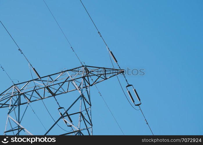 electricity tower and sky