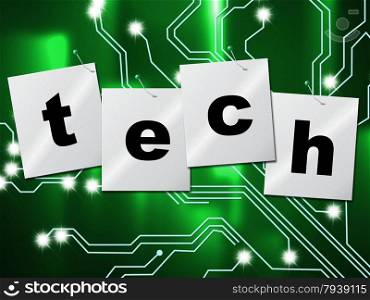 Electronic Circuit Representing High Tech And Technological