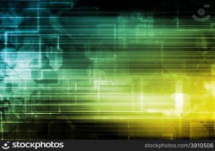 Electronic Engineering and Robotic Circuitry Background Art. Electronic Reporting