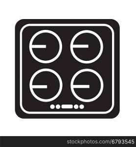 electronic hob icon illustration design
