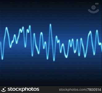 electronic sine sound wave. large image of an electronic sine sound or audio wave