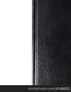 Elegant black folder / folio isolated on white