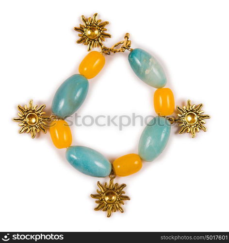 Elegant bracelet isolated on white background