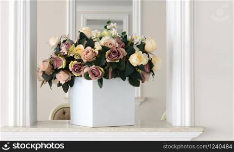 elegant flower arrangement interior design detail