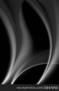 Elegant grey wavy smoke abstraction. Elegant grey wavy smoke abstraction. Graphic background