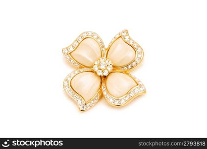 Elegant hairpin isolated on the white background