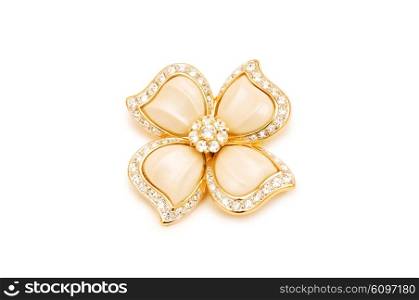 Elegant hairpin isolated on the white background