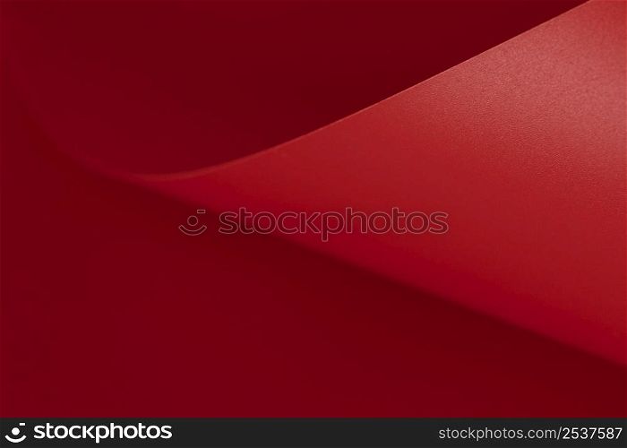 elegant red paper copy space surface