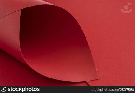 elegant red papers twisted