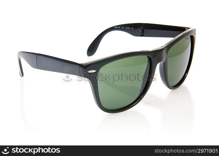 Elegant sunglasses isolated on the white