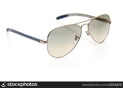 Elegant sunglasses isolated on the white