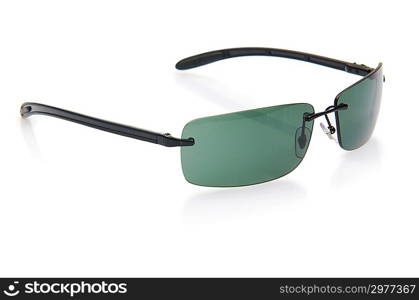 Elegant sunglasses isolated on the white