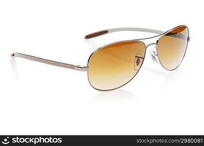 Elegant sunglasses isolated on the white