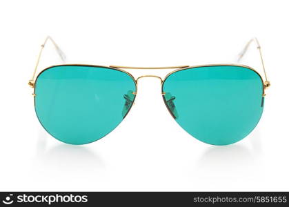 Elegant sunglasses isolated on the white