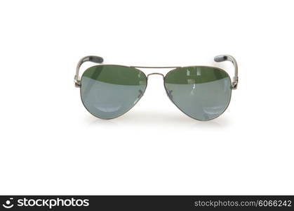 Elegant sunglasses isolated on the white