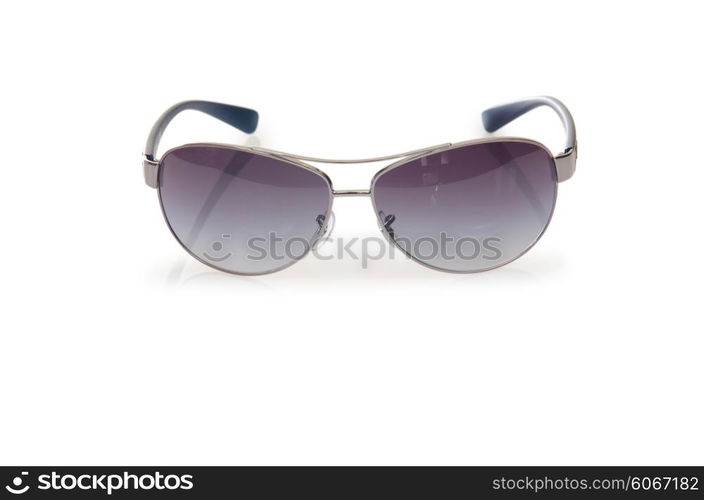 Elegant sunglasses isolated on the white