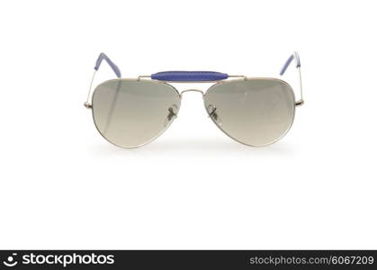 Elegant sunglasses isolated on the white