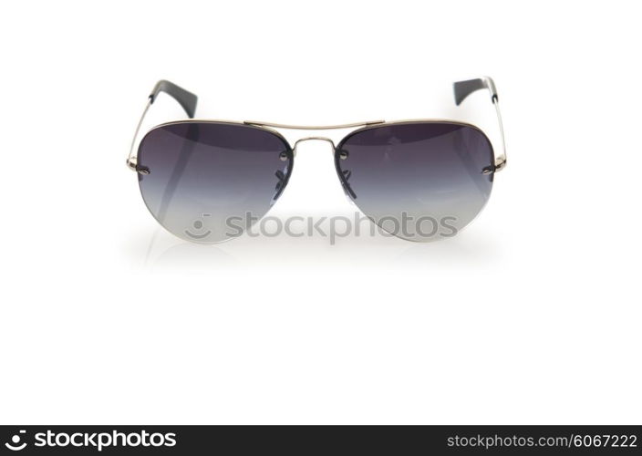 Elegant sunglasses isolated on the white