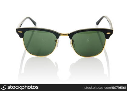 Elegant sunglasses isolated on the white