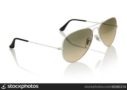 Elegant sunglasses isolated on the white