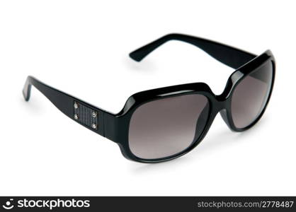 Elegant sunglasses isolated on white