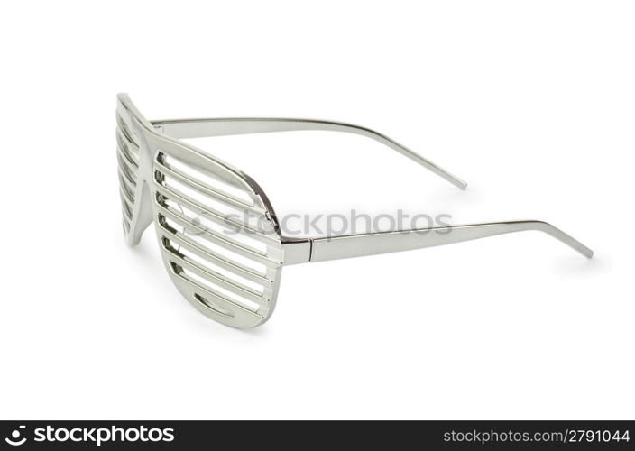 Elegant sunglasses isolated on white