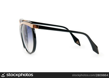 Elegant sunglasses isolated on white