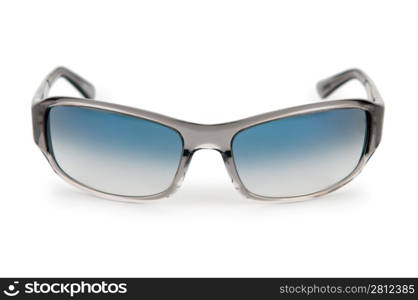 Elegant sunglasses isolated on white